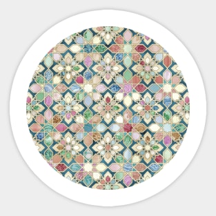 Muted Moroccan Mosaic Tiles Sticker